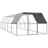 Vidaxl Poulet coop 3x10x2 m galvaniséiert Stol