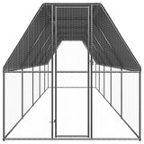 Vidaxl Poulet coop 2x10x2 m galvaniséiert Stol