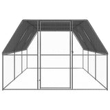 Vidaxl Poulet coop 3x6x2 m galvaniséiert Stol