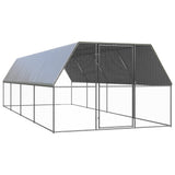 Vidaxl Chicken Coop 3x8x2 M galvanisert stål