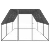 Vidaxl Chicken Coop 3x8x2 M galvanisert stål