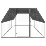 Vidaxl Poulet coop 3x10x2 m galvaniséiert Stol