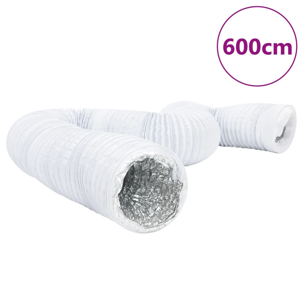 VidaXL Ventilatieslang Ø10 cm 6 m aluminium en PVC