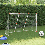 Vidaxl Football pour enfants avec des balles 2 en 1 184x64x124 cm blanc