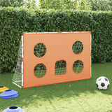 Vidaxl Kanner Fussballsam mam Zil Mat an de Ball 182x62x18 cm