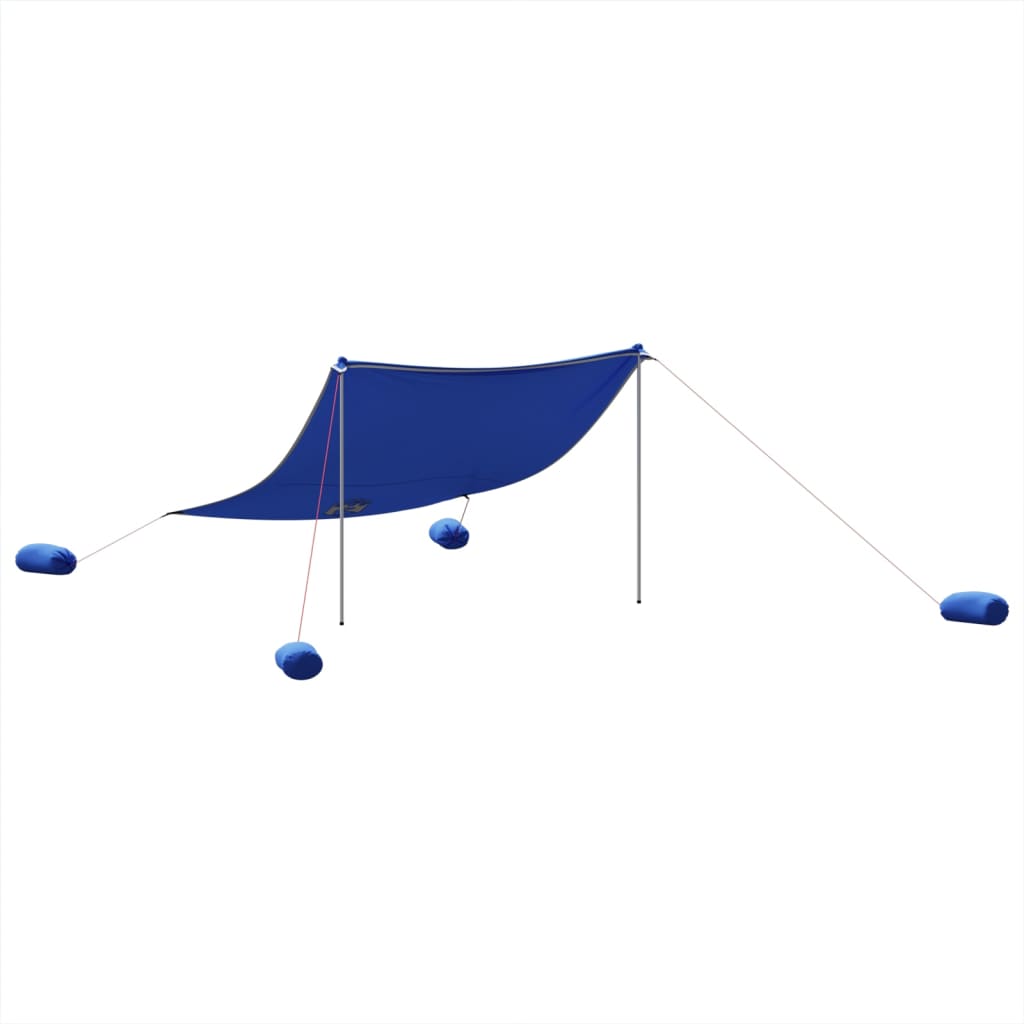 Vidaxl beach hide with sand anchors 304x300 cm blue