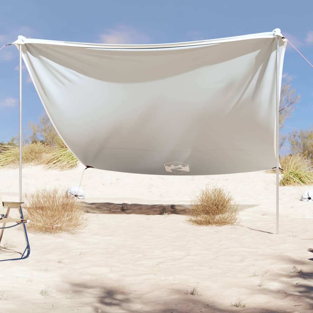 Vidaxl Beach Canopy s pískovými kotvami 304x300 cm šedá