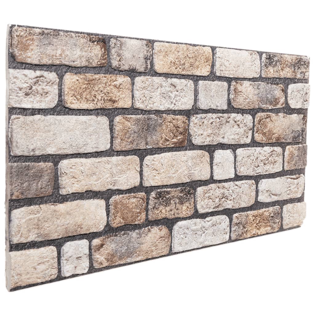 Panneaux muraux vidaxl 10 ST 3D 100x50 cm EPS brun clair