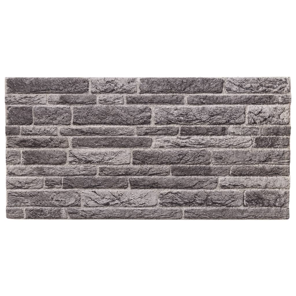 Paneles de pared Vidaxl 10 st 3d 100x50 cm EPS antracita