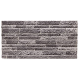 Vidaxl Wall Panels 10 St 3d 100x50 cm EPS Anthracite -farget