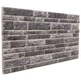 Paneles de pared Vidaxl 10 st 3d 100x50 cm EPS antracita