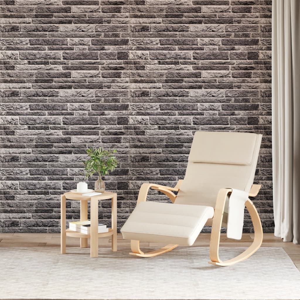 Vidaxl Wall panels 10 st 3D 100x50 cm EPS Anthracite -colored