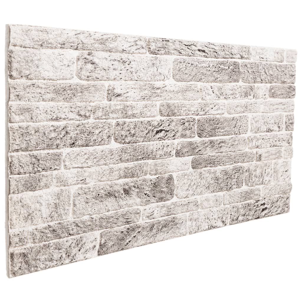 Panneaux muraux vidaxl 10 ST 3D 100x50 cm EPS gris clair