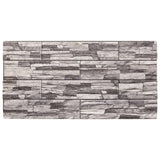 Panneaux muraux vidaxl 10 ST 3D 100x50 cm EPS gris clair