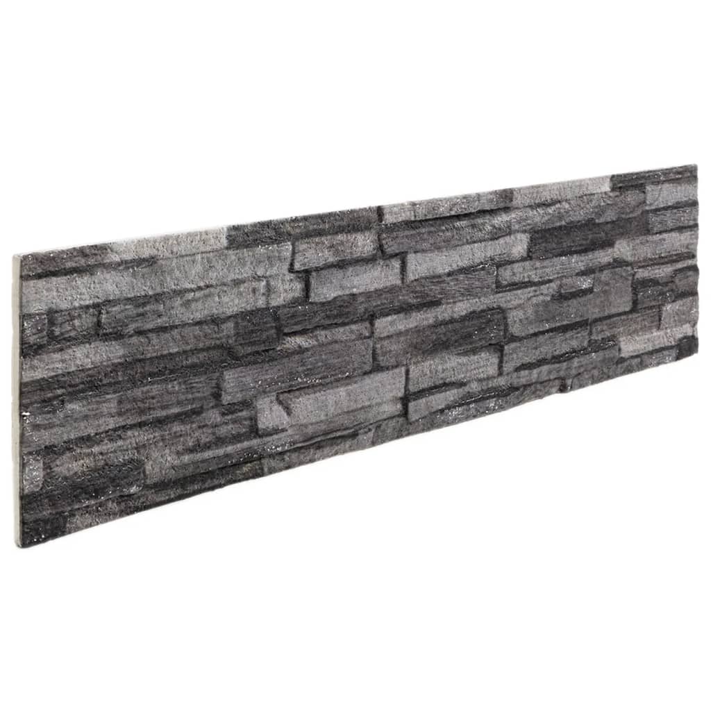 Vidaxl Wall Panels 14 st 3d 100x25 cm eps anhracit -cored