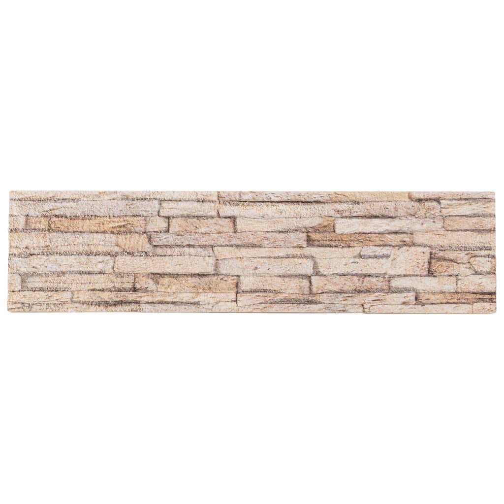 Paneles de pared Vidaxl 14 st 3d 100x25 cm EPS Brown