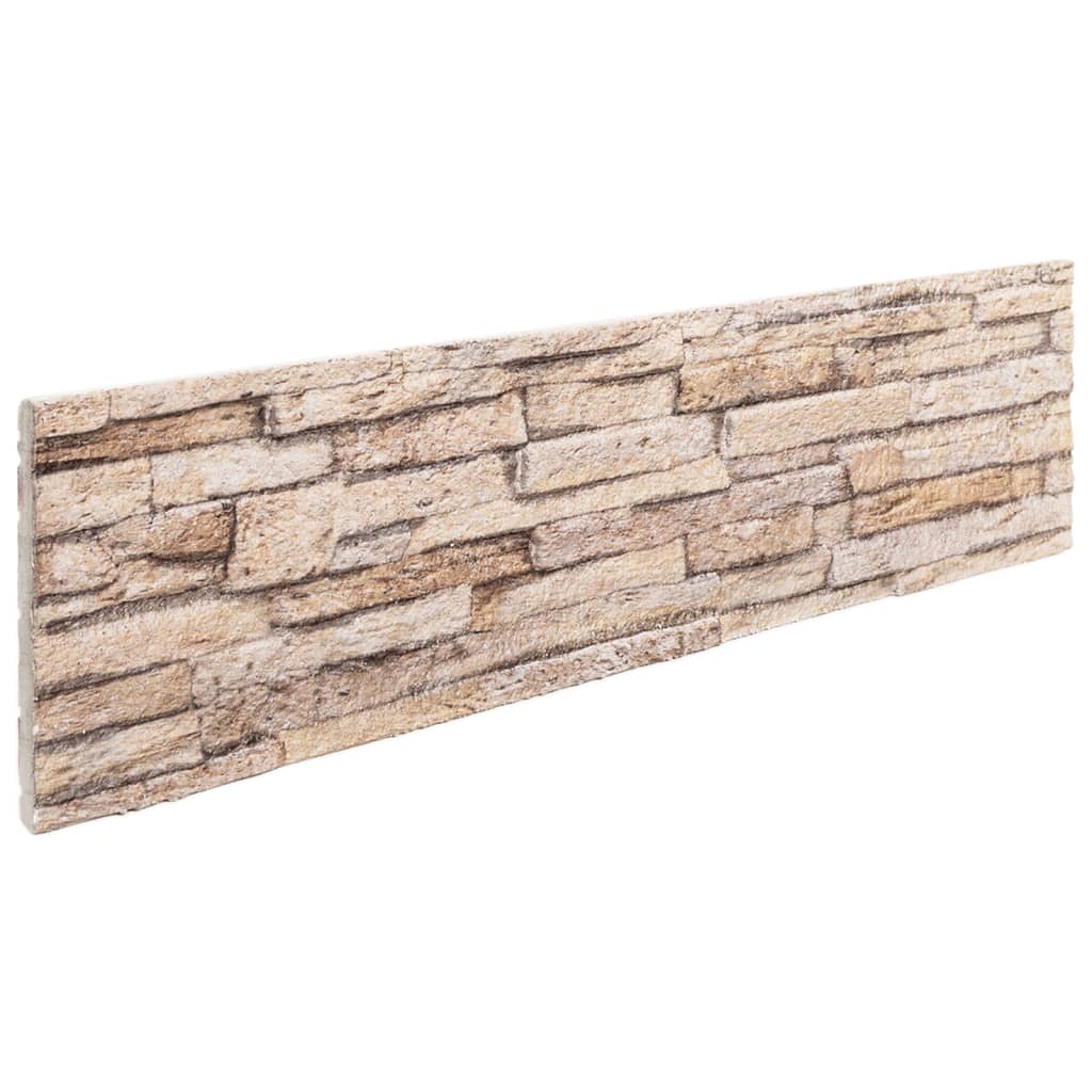 Pannelli a parete Vidaxl 14 St 3D 100x25 cm EPS marrone