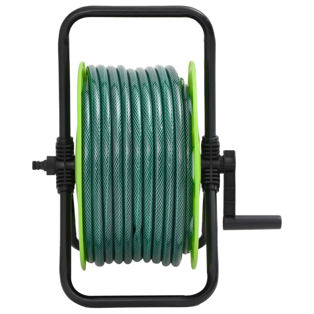 Vidaxl Hose Reel mat Hose Kupplungset Set 0.75 20 m Detached PVC Gréng