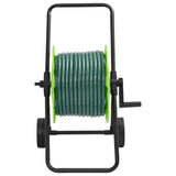 Bidaxl slangrulle vagn och slangkopplingssats 0,75 stående 20 m PVC Green