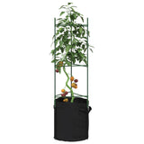 VidaXL Tomatenkooien met plantenzak 6 st 116 cm staal en polypropeen