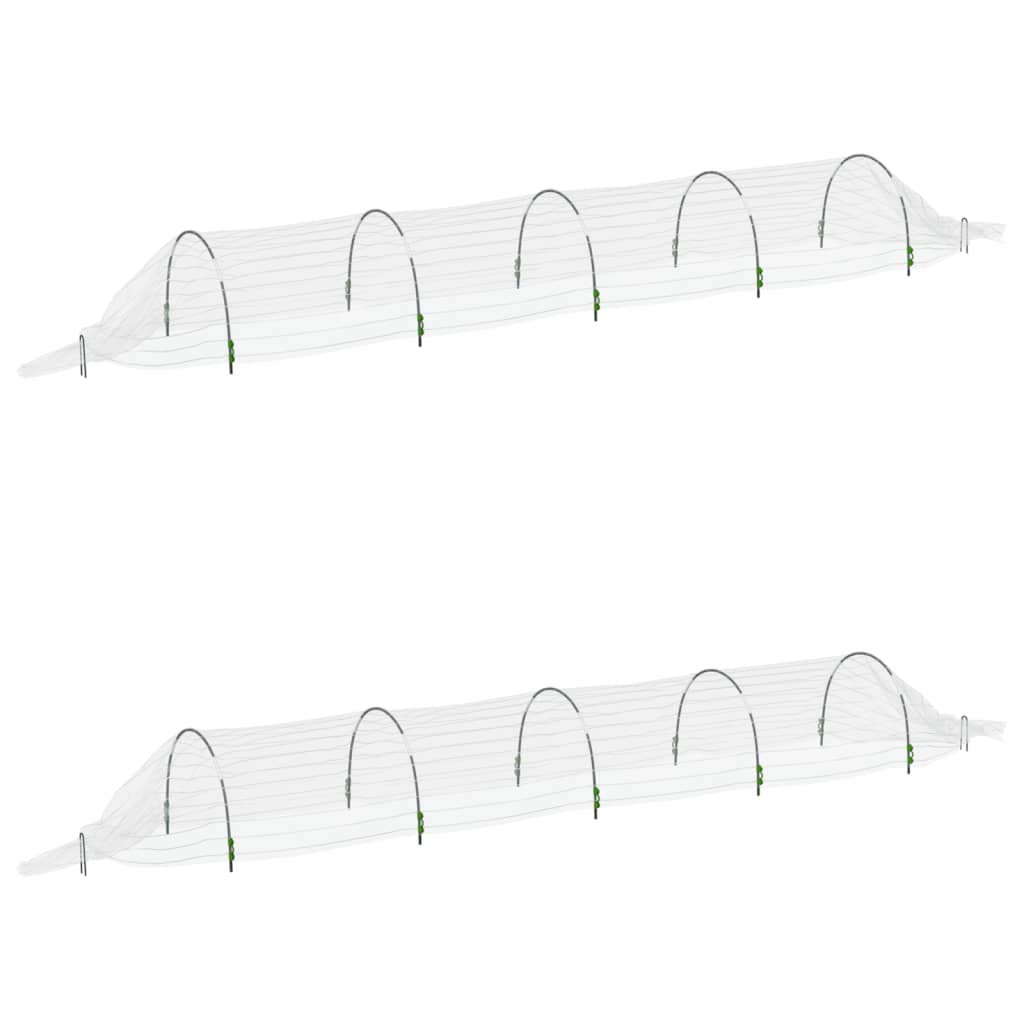 Vidaxl wuessen Tunnelen 2 PCs 1.5x5 m Faser Optik an Polyproppere