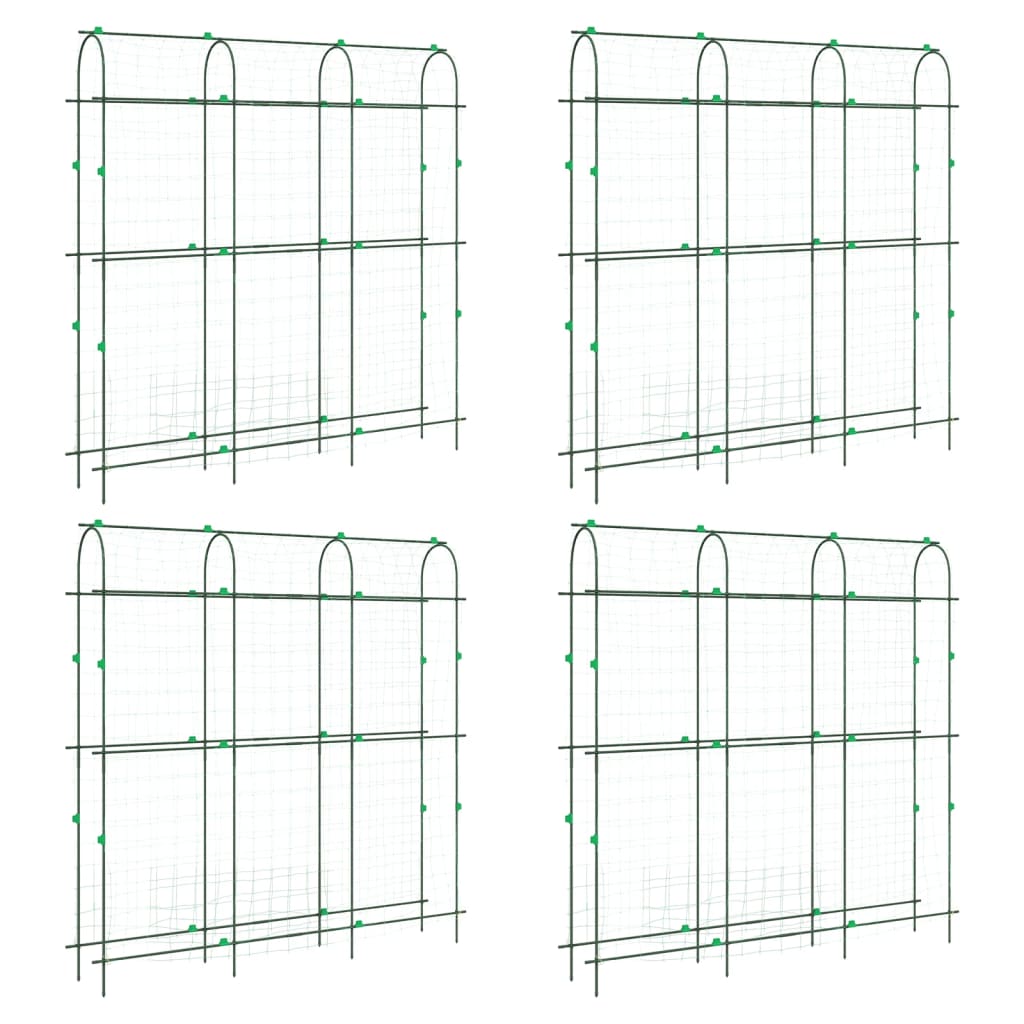 Vidaxl Planz Kloteren 4 PC U-Frame Stol