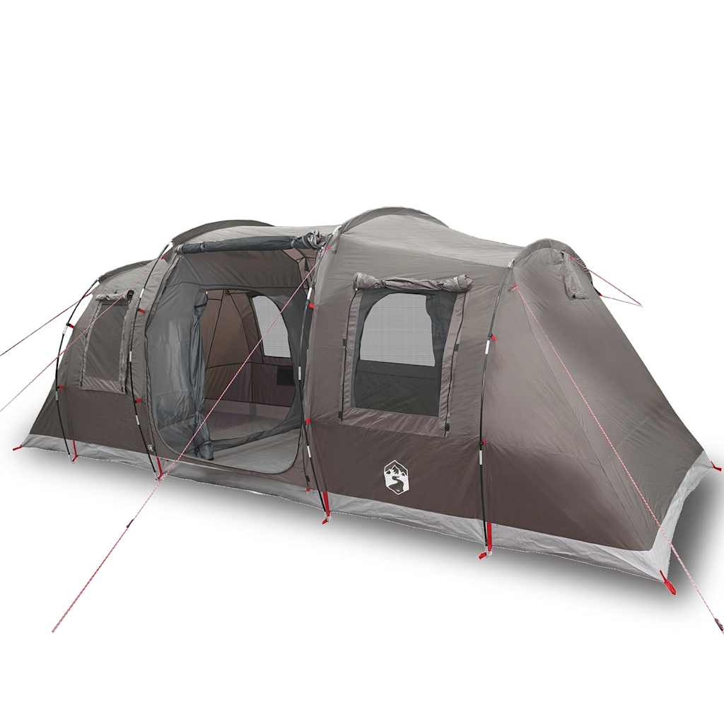 Vidaxl Tunnel Tent à 4 personnes étanche brun