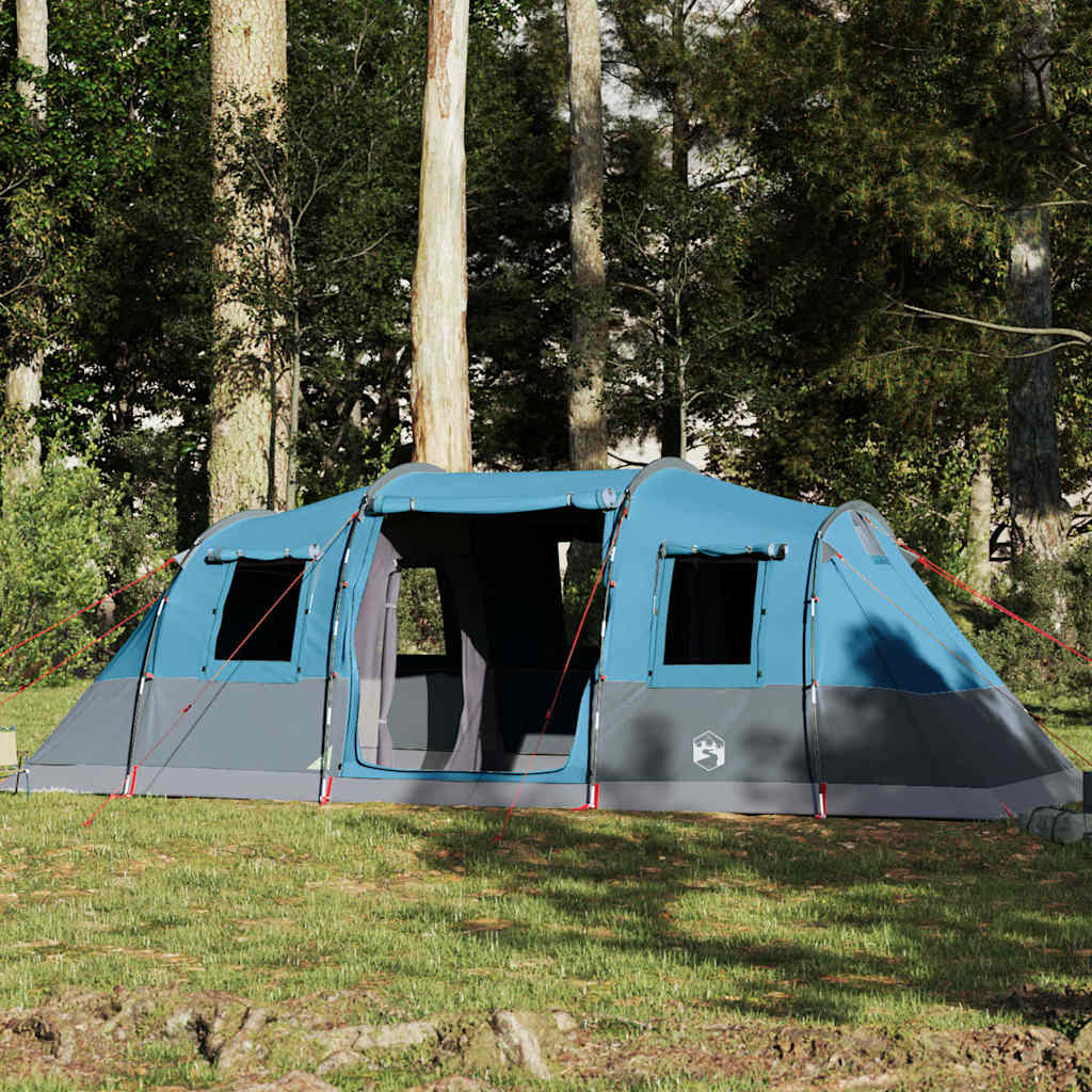 Tenda tunnel Vidaxl Blu impermeabile per 6 persone