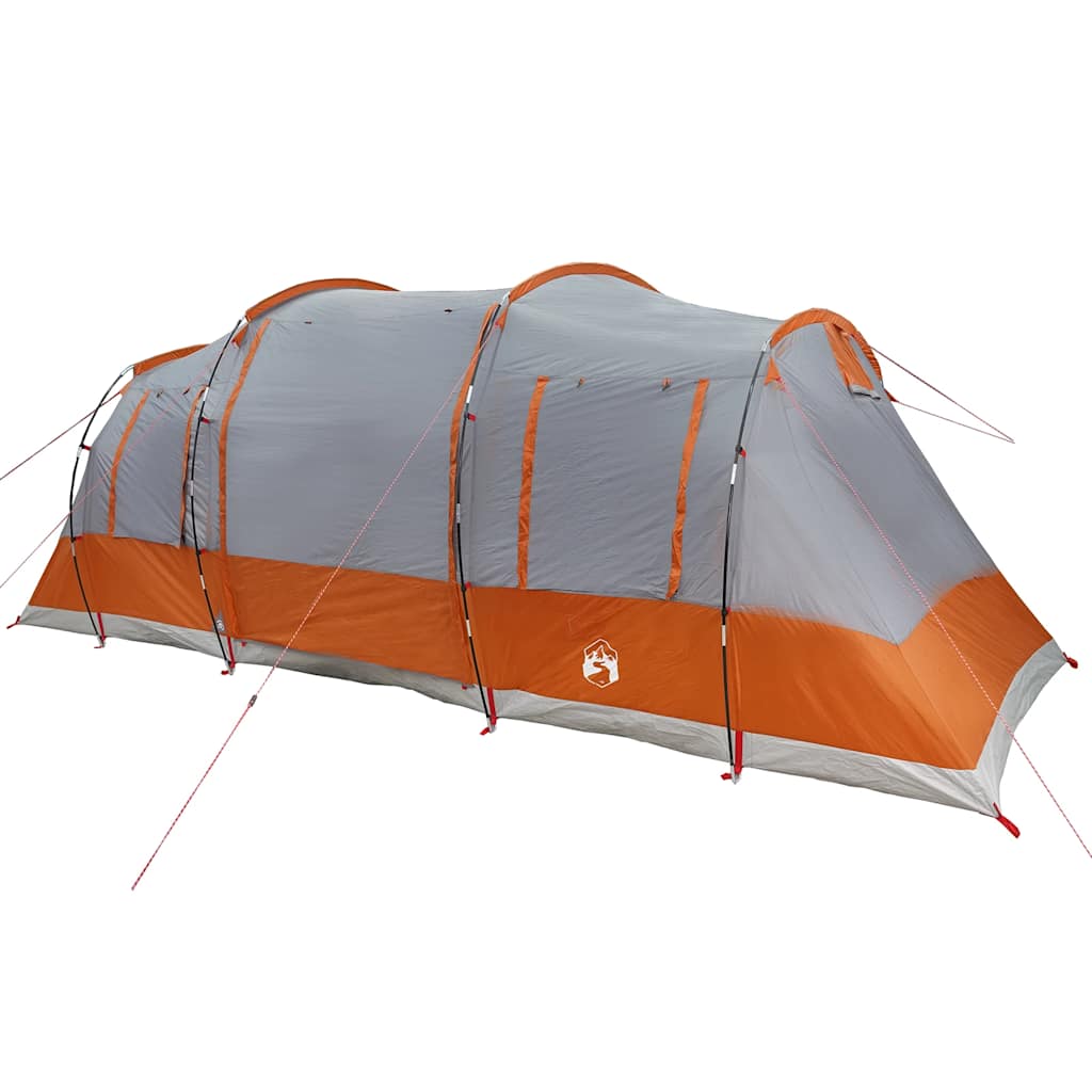 Tente de tunnel Vidaxl Gris imperméable de 6 personnes