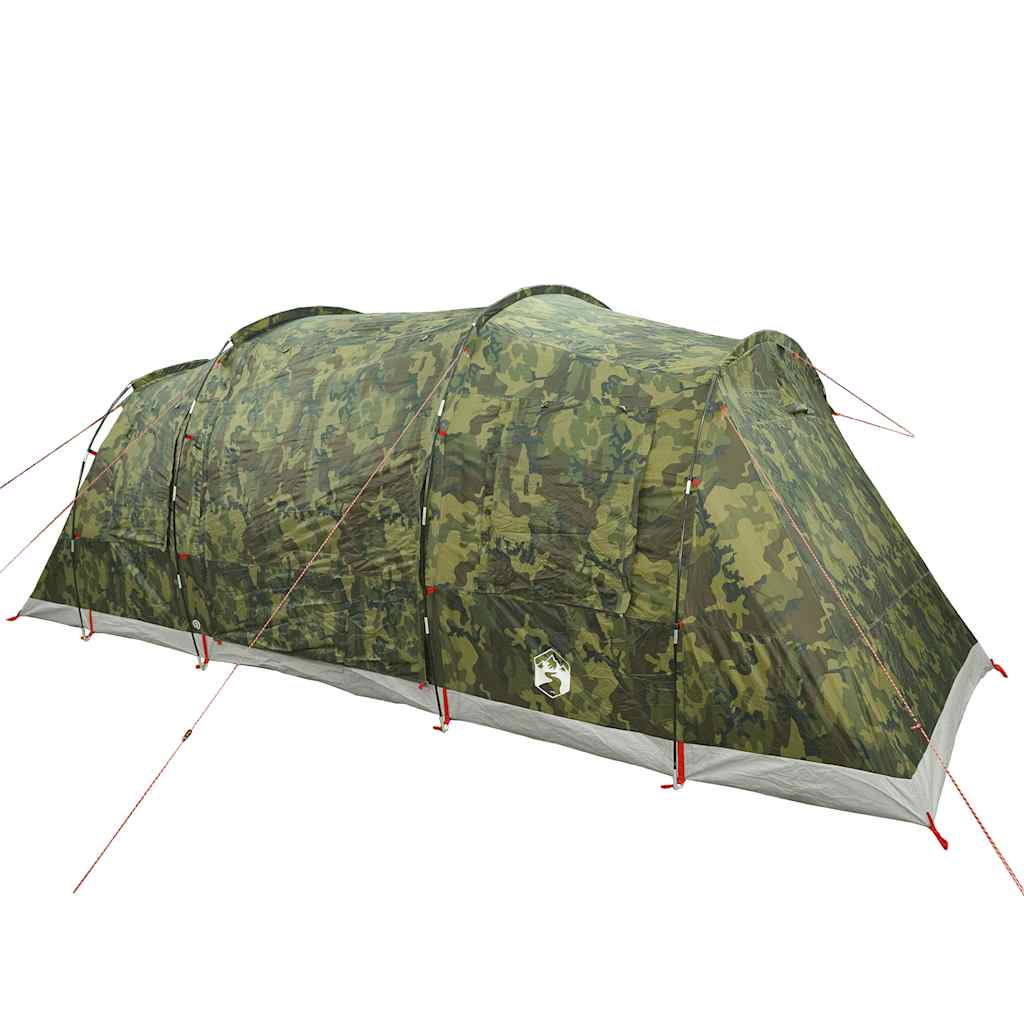 Vidaxl Tunnel tente de camouflage imperméable de 6 personnes