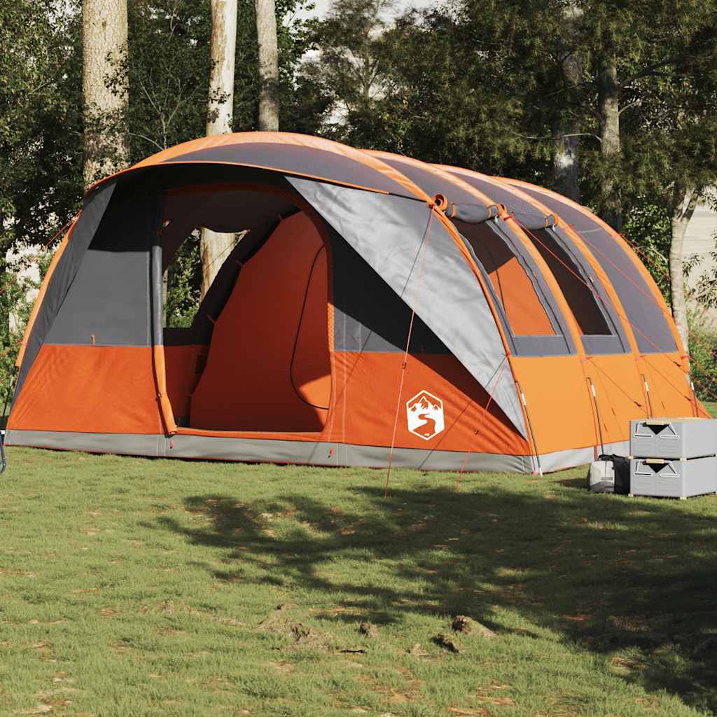 Vidaxl Tunnel tent 5-person waterproof gray and orange