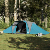 Vidaxl dome tente 6 personnes imperméables bleu