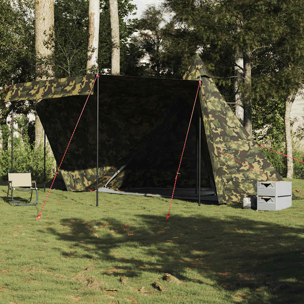 Vidaxl Tipitent Camuflage de 6 personas impermeable