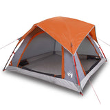 Vidaxl Tent 4-person waterproof gray and orange