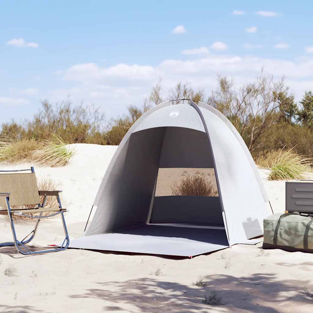 Vidaxl beach tent 3-person waterproof gray