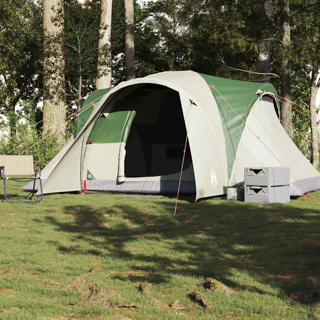 VidaXL Dome tent 6-person Waterproof Green