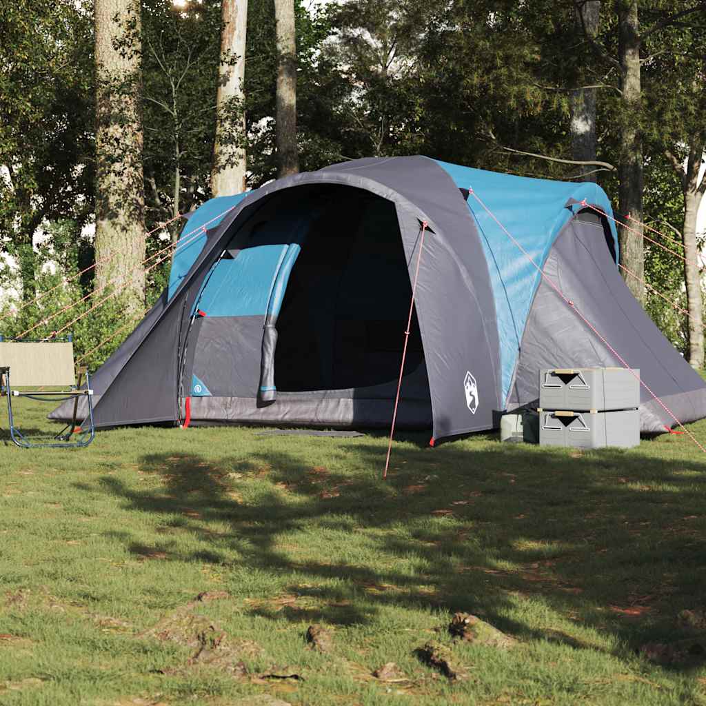 Vidaxl Dome tent 6-person waterproof blue