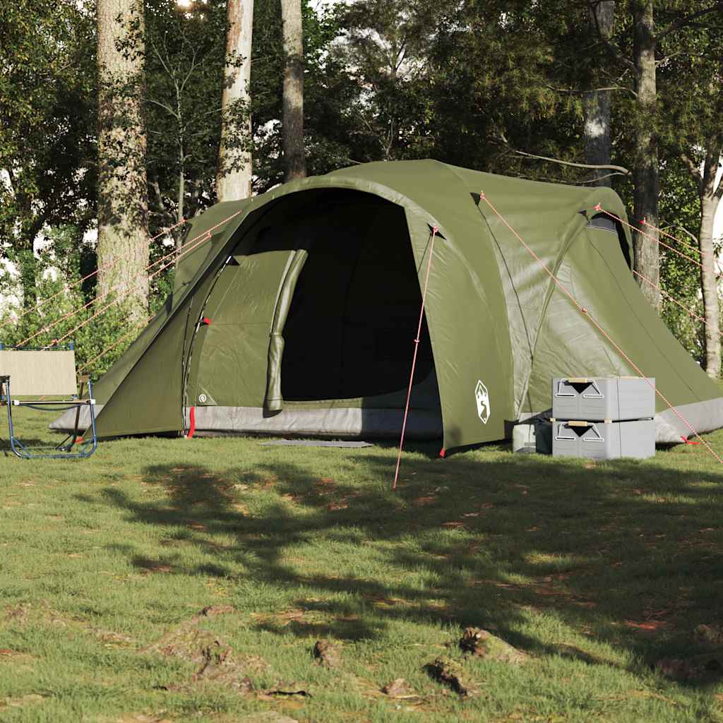 Vidaxl dome tente 6 personnes étanche olive vert olive