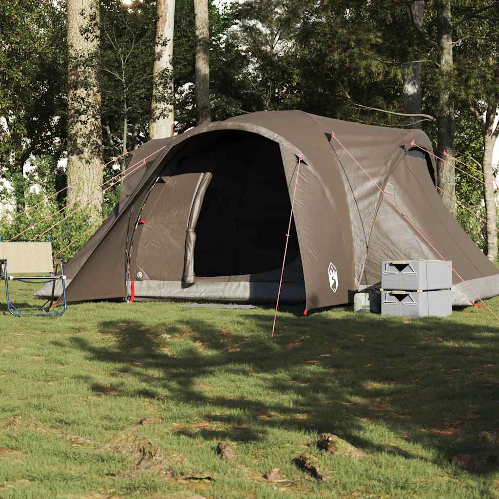 Vidaxl Dome Tent 6-osobowy wodoodporny brąz