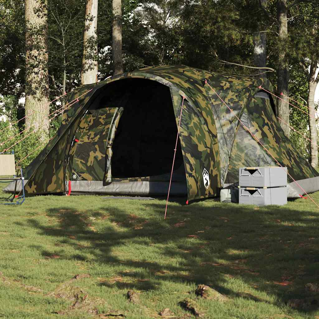 Vidaxl Dome Tent 6-osobowy wodoodporny kamuflaż