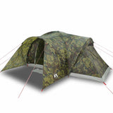 Vidaxl Dome Tent Camuflaje impermeable de 6 personas