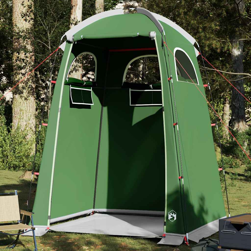 Vidaxl Shower Tent Waterproof Green