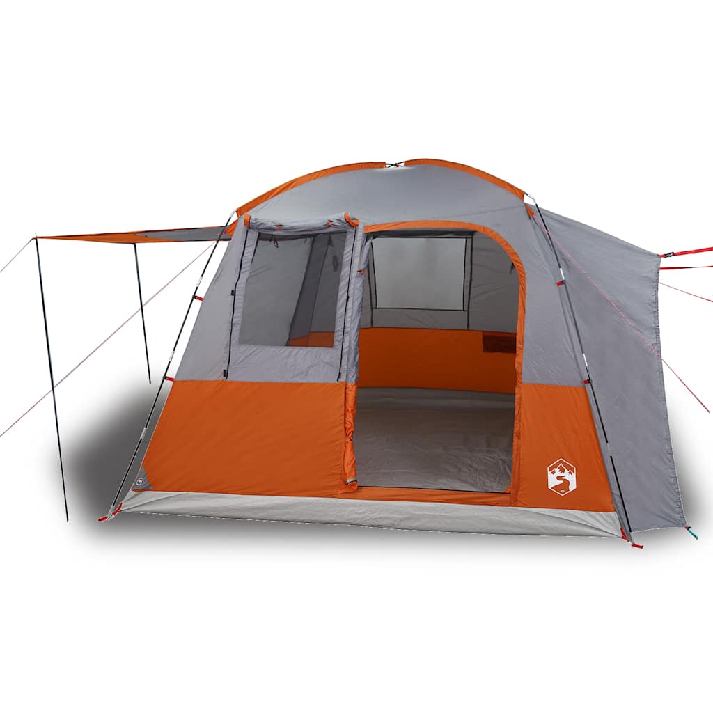 Vidaxl Autotent 4-Personen wasserdichtes Grau und Orange