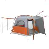 Vidaxl Autotent 4 personas impermeable y naranja