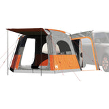 Vidaxl Autotent 4 persone impermeabili grigio e arancione