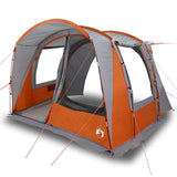 Vidaxl Autotent 4 personas impermeable y naranja