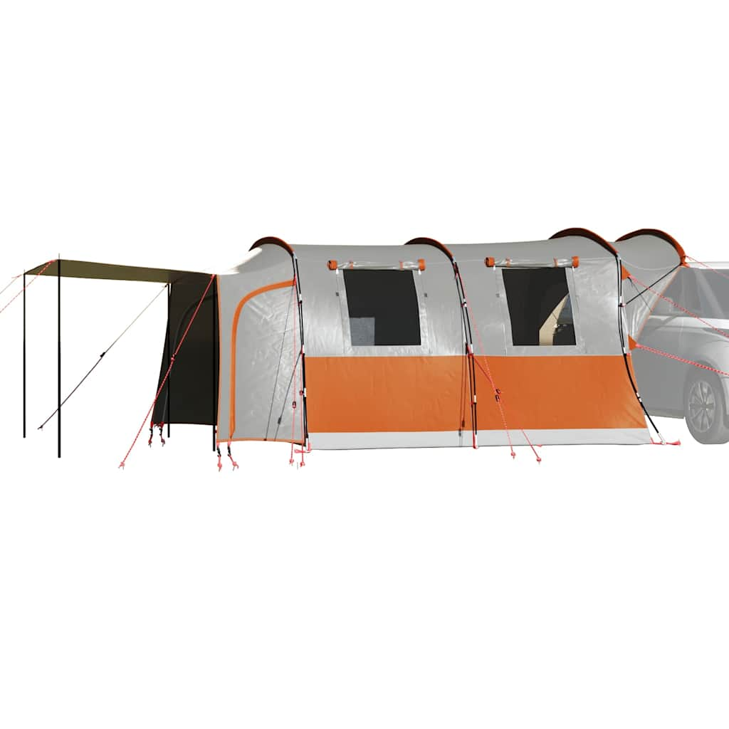 Vidaxl Autotent 4-Person Waterproof Grey and Orange