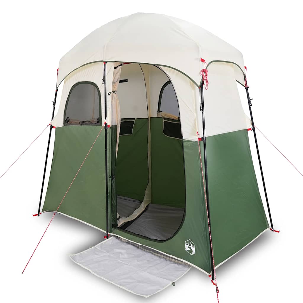 Vidaxl shower tent 2-person waterproof green