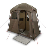 Vidaxl shower tent 2-person waterproof brown