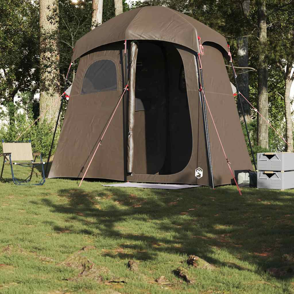 Vidaxl Shower Tent per 2 persone Impossibile marrone